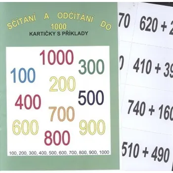 Sčítání a odčítání do 1000 (16 karet, 128 příkladů na sčítání a odčítání)