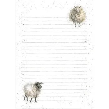 Blok Trhací zápisník "Farmyard Friends" Wrendale Designs A5 - ovce