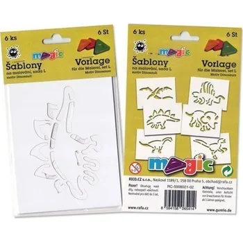MAGIC papírové šablony na malování DINOSAUŘI