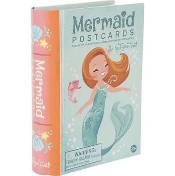 Výtvarná sada Mermaid Postcards/Mořská panna - přání + gelové pero
