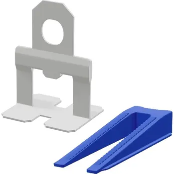 ACARA PROFI X1 vyrovnávací systém na obklady a dlažbu, sada spon s klínky, 1 mm, 50+50 ks