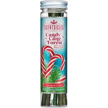 Vonná tyčinka Scentsicles vonné tyčinky na stromeček - Candy Cane Forest, 6 ks