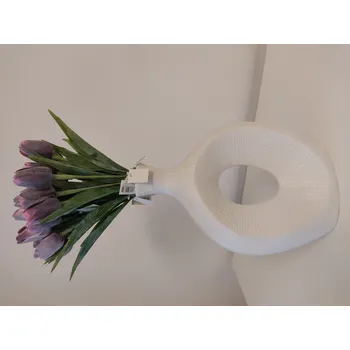 Váza Luxusní keramická váza Natur , v 36 cm - dekorace