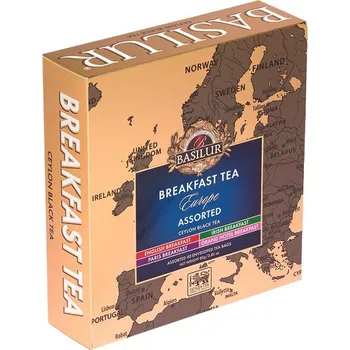 Horký nápoj BASILUR Breakfast Tea Assorted Europe přebal 40x2g