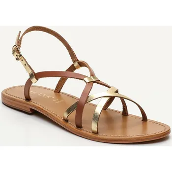 Dámské sandále CALANK Hellbraun/ Gold 2644986 38