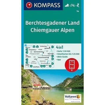 Berchtesgadener Land, Chiemgauer Alpen 1:50 000 / turistická mapa KOMPASS 14