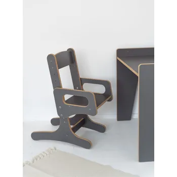 Jídelní židlička Vingo Dětská rostoucí židlička - šedá