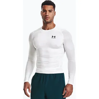 Pánské tričko Under Armour pánské tričko s dlouhým rukávem Ua Hg Armour Comp LS white 1361524-100