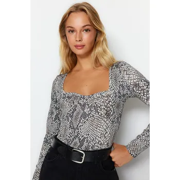 Body Dámské body Trendyol Trendyol šedá 2443652