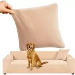 Napínací potah na sedačku 190–230 cm – Béžový samet