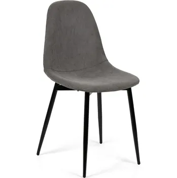 Jídelní židle Jídelní židle ZENMO, šedá látka/kov + vyzvednutí ZDARMA