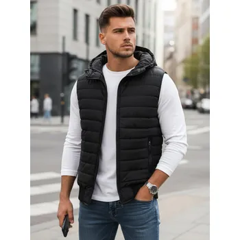 Pánská černá vesta FashionStreet TX4235 XXL