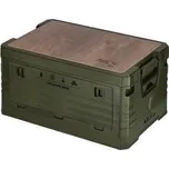 Skládací box NILS Camp NCB4002 2v1 s víkem a dřevěnou deskou 32L zelený