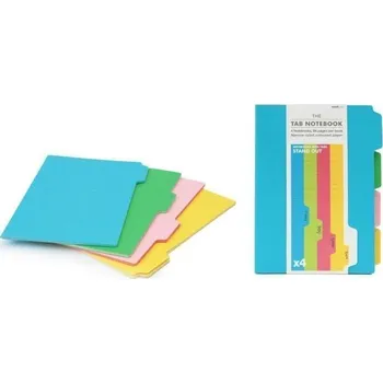 Blok Set zápisníků A4 se záložkami/barevné