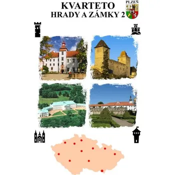 Kvarteto Kvareteto - dřevěvá krabička 9,8x5cm - Hrady a zámky 2