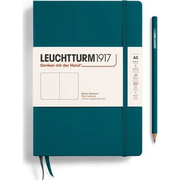 Blok Leuchtturm1917 Zápisník Pacific Green Medium A5 čistý