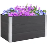 Vyvýšený záhon 100 x 50 x 55,5 cm | šedý