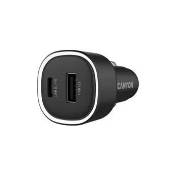 Canyon car charger OnDrive 85 PD 83W USB-A+USB-C Black CNE-CCABR8AC