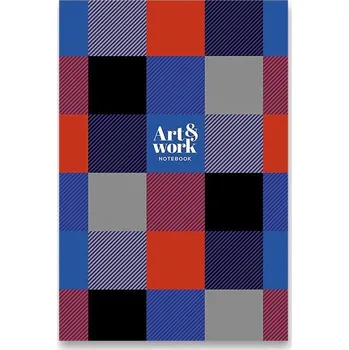 Blok Záznamní kniha Shkolyaryk Squares Red - A5, linkovaná, 80 listů