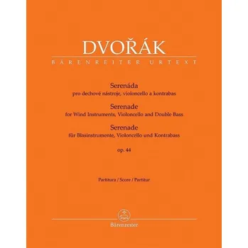 Kniha Serenáda pro dechové nástroje, violoncello a kontrabas op. 44