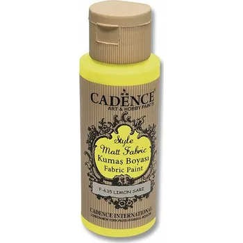 Textilní barva Cadence Style Matt Fabric - citrónová / 50 ml