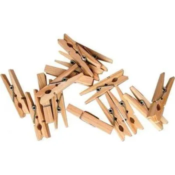 Playbox Dřevěné kolíčky 45 mm - přírodní 100 ks