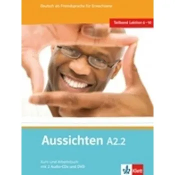 Německý jazyk Aussichten A2.2 Kurs-und Arbeitsbuch + CD + DVD