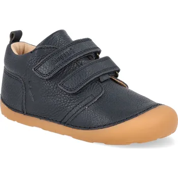 Dětská sportovní obuv Barefoot dětské kotníkové boty Bisgaard - Carter Navy tmavě modré Velikost: 24