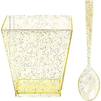 Plastové pohárky na dezerty 50 ks