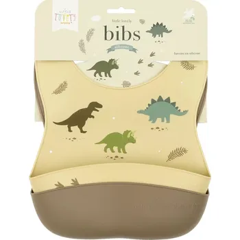 Set školních potřeb A Little Lovely Company sada silikonových bryndáků pro děti – Dinosauři