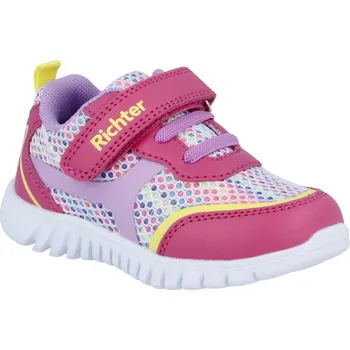 Chlapecké tenisky Dětské boty Richter Wallaby Melon/Rainb/Citr/Vio Velikost bot (EU): 32 / Barva: růžová/fialová