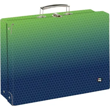 Školní kufřík Oxybag Kufřík lamino hranatý A4 OXY NEXT Ombre Green