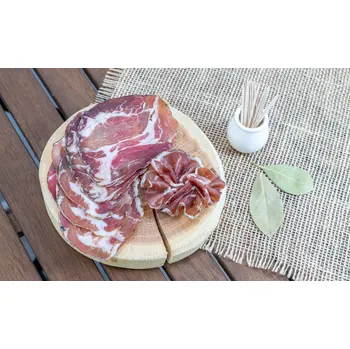 Sušené maso Pršutérie Chovaneček Pršuto COPPA krájená vakuovaná Hmotnost: 106g - 110g