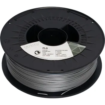 Filament PLA filament třpytivý stříbrný Glitter Silver 1,75 mm Smartfil 1 kg