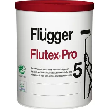 barva na zeď Flügger Omyvatelná matná barva na stěny Flutex pro 5 1 L