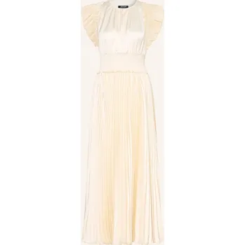 Dámské šaty Joop! Dámské Saténové Šaty Dilia S Plisováním, krémová, 36