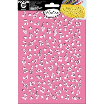 Šablona Aladine silikonová 21x14,8 cm - Noty