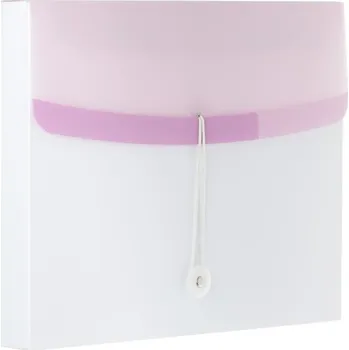 Kancelář Color Dream box na spisy s gumičkou A4 PP - bílo-fialový 700 µ