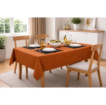 ubrus Orbytex Ubrus teflonový BA08 - skořicový Rozměry: průměr 90 cm, Tvar: Kulatý