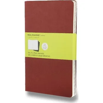 Dětské zboží Sešity Moleskine Cahier, L, čisté, 3 ks - červený