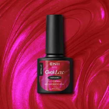 Kosmetika ENII NAILS Gel lak Ceramic 42 Chromatic Pink - gelový lak bez HEMA, 10 ml