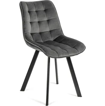 Jídelní židle Jídelní židle TORIVEL, šedá látka/kov + vyzvednutí ZDARMA