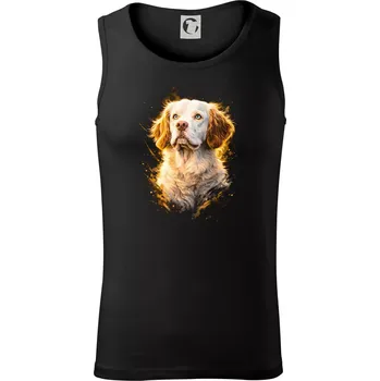 Pánské termoprádlo Obrázek polotón Clumber španěl - Tílko pánské Core - 2XL ( Černá )