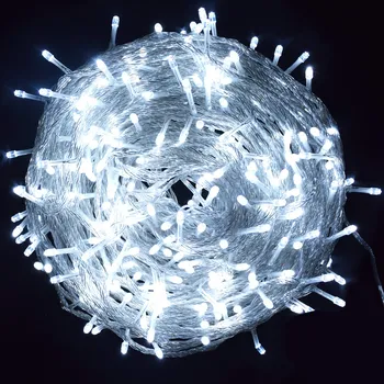 Vánoce DENR Vánoční světelný řetěz 2000 LED venkovní, bílý kabel BVN-2000 Barva: Teplá bílá