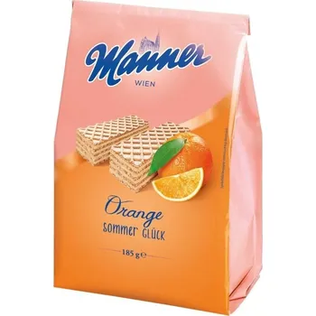 Manner křupavé oplatky s příchutí pomeranče 185g