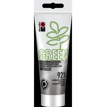 Marabu Green Alkydová barva - stříbrná 100 ml