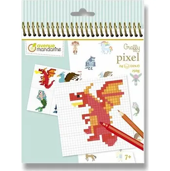 Omalovánky Avenue Mandarine Graffy Pixel - Pohádková zvířátka