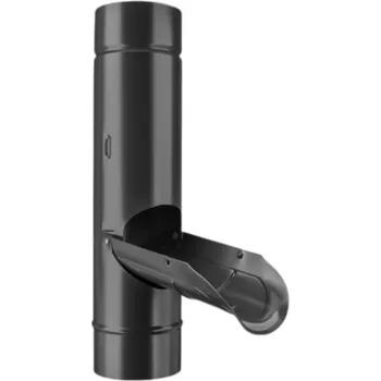 okap STELLA METALLI Dešťová klapka pr. 100 mm černá