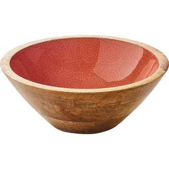 Zassenhaus BRUSH CORAL Mísa na potraviny Ø 20 cm/8 cm mangové dřevo