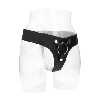 Dámská erotická souprava REALROCK Elastický - spodní část k upnutí (černá)